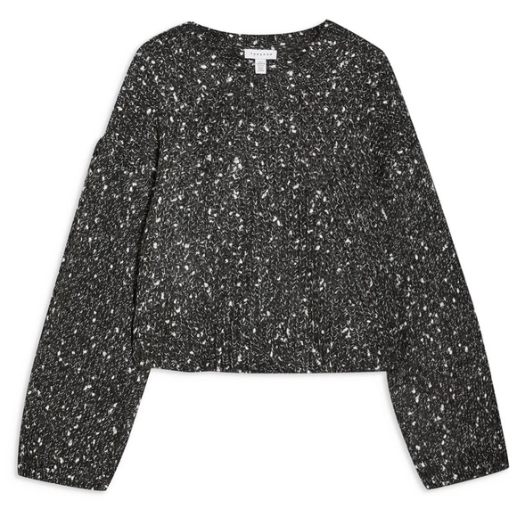 NEW TOPSHOP GREY CROPPED SWEATER - Picture 8 of 9